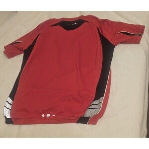 Endura Men's Cycling Jersey Short Sleeve Size XL Half-zip Red